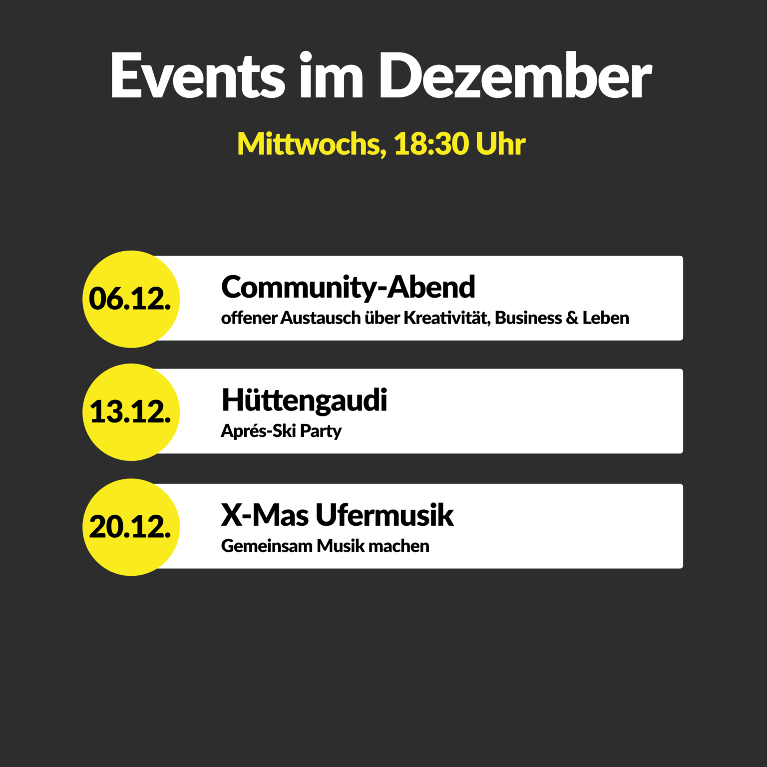 Events in Esslingen, Dezember 2023